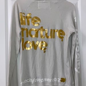 Free city “love power” sweatshirt size S